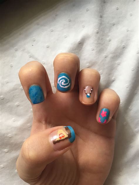 moana nail art disney nails nail art disney trendy nails