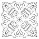 Coloring Quilt sketch template