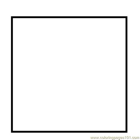 simple square shape coloring page  printable coloring pages