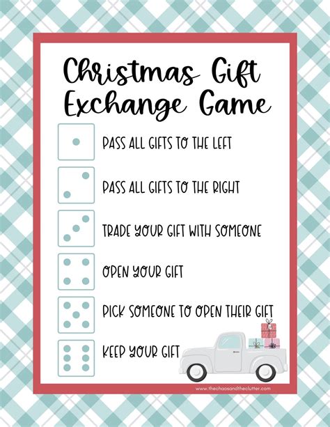 christmas gift exchange game