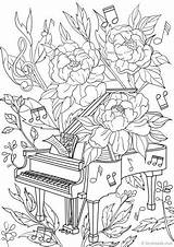 Coloring Piano Pages Favoreads Adults Adult Printable Book Colouring Sheets Colorier Dessin été Color Coloriage Popular Produit Par Vendu Etsy sketch template