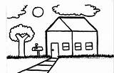 Drawing House Simple Line Landscape Clipart Sketch Outline Kids Tree School Drawings Clip Outside Elton John Step Clipartmag Paintingvalley Mountain sketch template