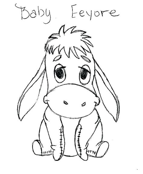 coloring pages  baby eeyore coloring walls