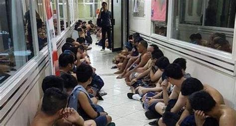 brit among 141 men arrested in indonesia for holding a gay sex party at a sauna