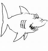 Coloring Shark Sharks Pages Kids Whale Printable sketch template