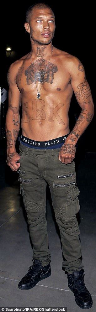 Shirtless Jeremy Meeks Steals Spotlight At Fashion Show