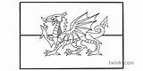 Flag Wales Welsh Twinkl Illustration sketch template