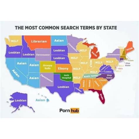 The Most Common Search Terms By State Librarian Asian I Lesbian Lesbian