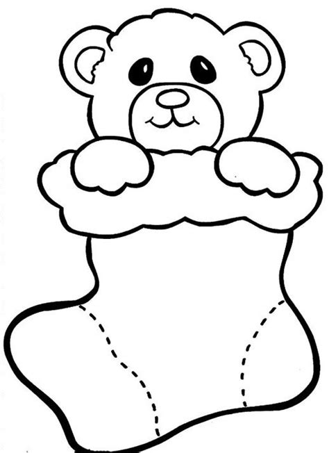 christmas bear coloring pages  getcoloringscom  printable