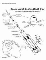Coloring Nasa System Rocket Pages Launch Space Solar Drawing Diagram Worksheet Rocks Ship Sls Kids Worksheets Sheets Planet Getdrawings Visit sketch template