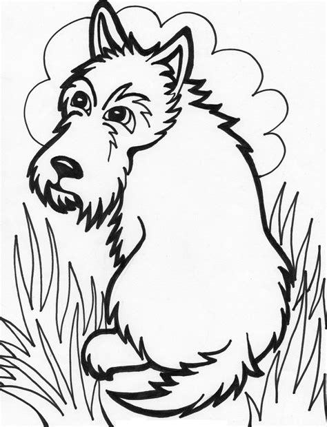 cute dog coloring pages photo animal place