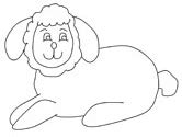 easter lambs coloring pages