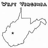 Coloring Virginia West Pages Mountaineer Designlooter Template sketch template