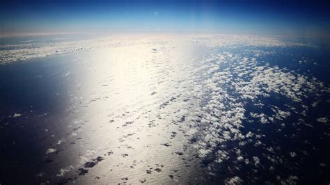 sky horizon clouds aerial view outdoors  wallpaper