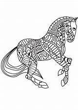 Paarden Mozaiek Pferden sketch template