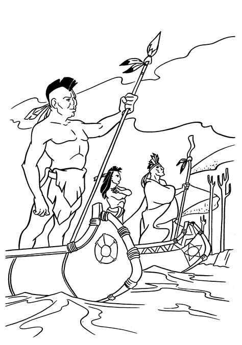 coloring pages  indians american