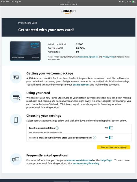 amazon store card approved myfico forums