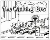 Coloring Crossing Guard Pages Safety Road School Bus Sheet Walking Activity Walk Distance Learning sketch template