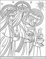 Magi Thecatholickid Advent Nativity sketch template