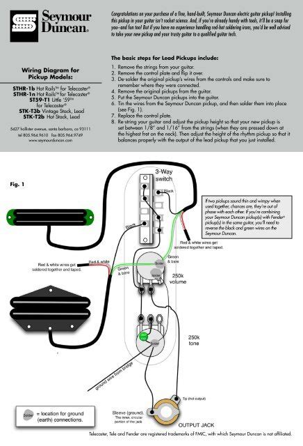 seymour duncan  wiring diagram