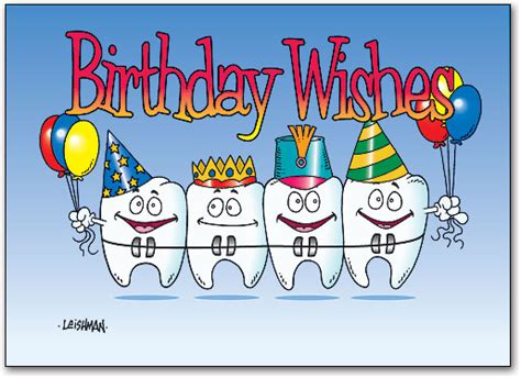 ortho four birthday teeth 4 up laser card smartpractice dental