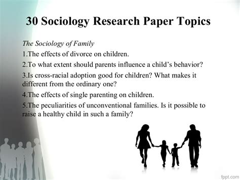 sociology research paper topics