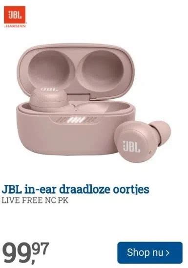 jbl  ear draadloze oortjes aanbieding bij bcc