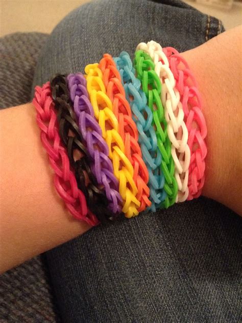 cool triple rubber band bracelets im wearing    picture rubber band bracelet