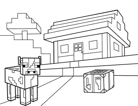 minecraft coloring house colouring pages minecraft printables