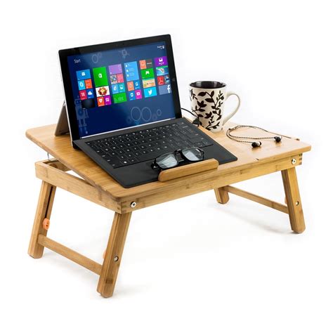 aleratec bamboo laptop stand lap desk  devices    inches walmartcom walmartcom