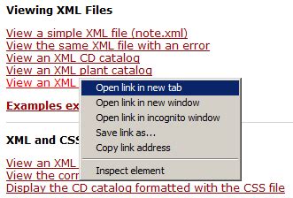 google chrome opening  xml file  hyperlink show xml  regular text stack overflow