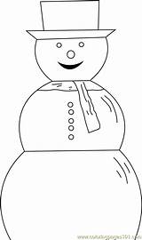 Snowman Coloring Cute Pages Printable Christmas Coloringpages101 Color Online sketch template