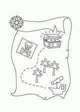 Treasure Map Coloring Kids Pirate Drawing Pages Library Clipart Popular sketch template