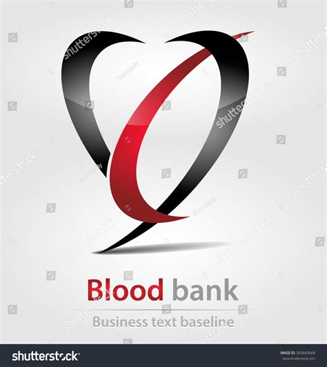 blood bank business icon  creative design stock vector illustration