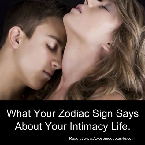 what your zodiac sign says about your intimacy life