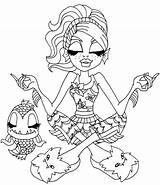 Monster High Coloring Pages Pets Getcolorings Blue Pano Seç sketch template
