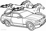 Mustang Coloring Pages Printable Car Kids Muscle Cool2bkids sketch template