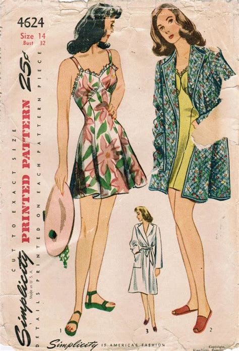 1940s simplicity 4624 ff vintage sewing pattern misses etsy