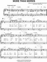 Image result for More Than Words Sheet Music Free. Size: 150 x 200. Source: www.musicnotes.com