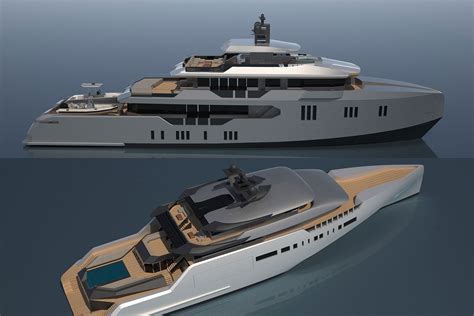 misha merzliakov yacht design unveils  brand  concepts  trimaran   explorer