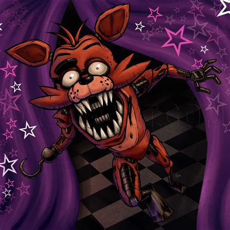 How To Draw Foxy The Fox Five Nights At Freddys Step By Step Drawing