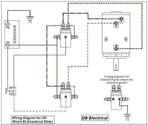 volt electric winch wiring diagram