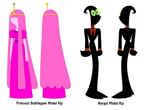 Nergal And Princess Bubblegum Characters Model Rip Cartoon