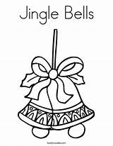 Jingle Bells Coloring Pages Navidad Christmas Printable Feliz Bell Cascabeles Color Drawing Template Print Holiday Great Nutcracker Ballet Twistynoodle Merry sketch template
