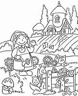 Coloring Garden Pages Preschool Getcolorings Printable sketch template