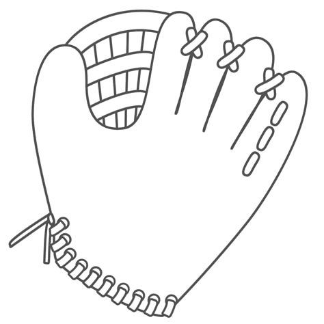 baseball glove template printable