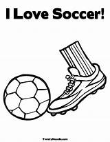 Soccer Coloring Pages Ball Cleats Printable Template Kicking Kick Nike Drawing Player If Popular Getdrawings Printablee Coloringhome sketch template