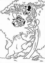 Coloring Pages Disney Goofy Jungle Adventure Wild Donald Mickey Safari sketch template