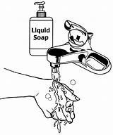 Hygiene Washing Bestcoloringpagesforkids Liquid sketch template