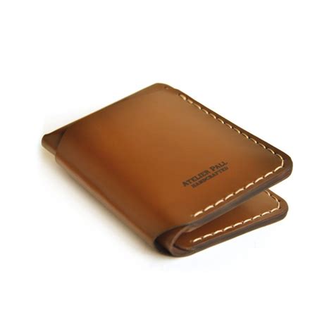 vertical bifold wallet  brown